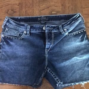 Cut off jean shorts. Silvers
